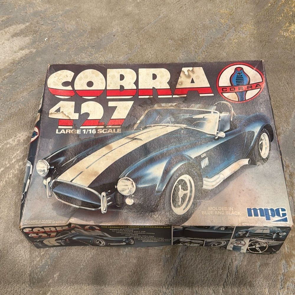 VTG MPC 1:16 Ford Cobra 427 Plastic Model Kit - new not put together  - open box